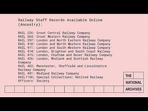 Records of Railway Workers