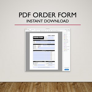 Formulaire de commande PDF - Calcul automatique des totaux - Etsy France