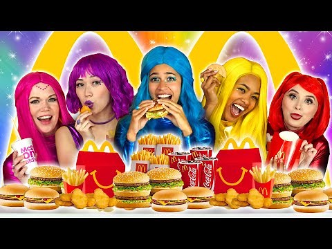 WE EAT EVERYTHING FROM MCDONALDS WITH THE SUPER POPS! Totally TV Originals