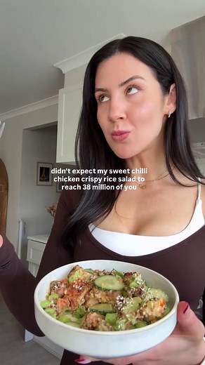 Crispy Rice Salad with Creamy Sweet Chilli Dressing