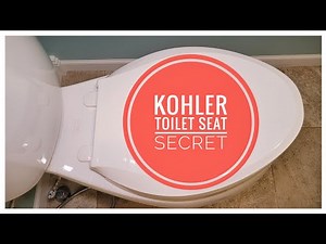 Kohler Toilet Seat Hidden Secret --- Quick Disconnect with no Tools