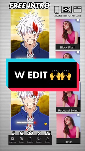 Free Gojo Anime Intro Edit Tutorial