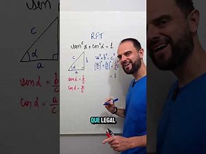 Demonstração da relação fundamental da trigonometria #matemática #educação #geometria