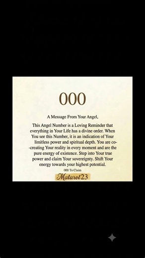 Angel Number 000 Meaning ✨