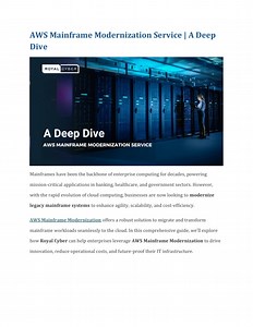 AWS Mainframe Modernization Service  A Deep Dive - SlideServe