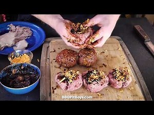 Roast Beef Cheese Stuffed Meatballs | Recipe | BBQ Pit Boys