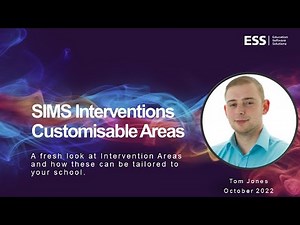 SIMS Interventions: Customisable Intervention Areas
