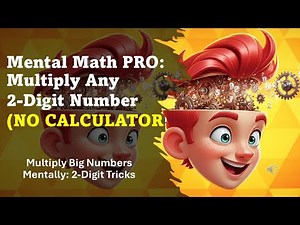 Multiply 2-Digit Numbers Easily | Mental Math Tricks #mathttricks, #mathchallenge