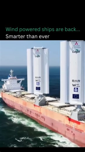 Gobal mind set on Instagram: "⛵💨 Ancient Sailing, Modern Power: WindWings The oldest idea in sailing is making a high-tech comeback! WindWings are transforming cargo ships with massive automated wing sails that harness wind power. 🌬️⚡ As air flows over their curved surfaces, these wings generate lift and forward thrust, cutting fuel consumption and emissions. 🌱🚢 Developed by BAR Technologies, this system merges ancient sailing wisdom with cutting-edge engineering, reshaping the future of glo