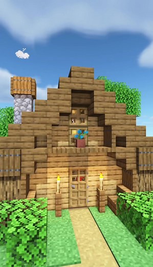Simple Starter House Tutorial 🏡 Other account: @Charliecustard