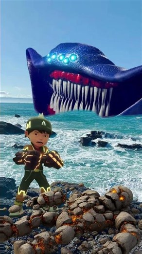 Boboiboy Earth Golem 🆚 El Gran Maja!! SO EXCITING!! | MRI #shorts