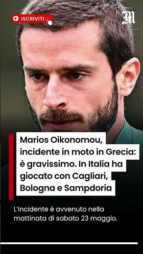 Marios Oikonomou, incidente in moto in Grecia: è gravissimo