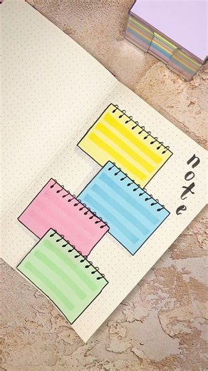 📝DIY EASY NOTES/PLANNER DESIGN #diy #journaling #pagedesign #aesthetic #studydiary #stickynotes