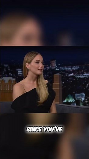 Jennifer Lawrence's Tonight Show Comeback: 8 Years, Family, and Jitters! #shorts