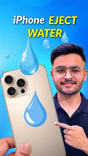Day 46/365 Water Eject Shortcut in iPhone 💦 | iPhone water eject shortcut #shorts #365daysofiphone