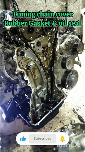 Timing chain cover leaking#automobile#timingchain#leakrepair