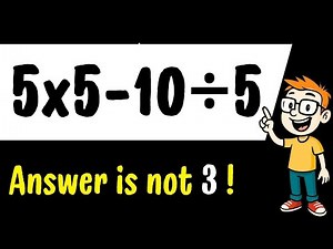 99% Fail This Simple Math Problem 5x5-10:5 = ? 🧠 Looks Easy… But Don’t Rush the Answer!
