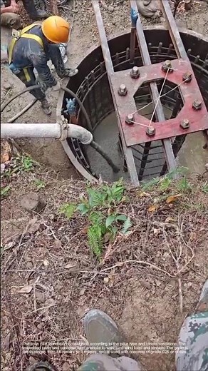 This is how to build the pole foundation! Embedded parts + concrete in one step