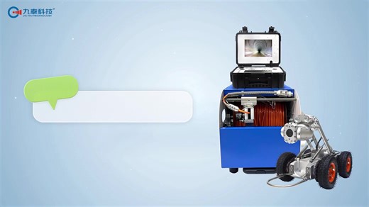 HD Pipeline Inspection Robot with 4MP CMOS H.264 2560*1440 PTZ Camera IP68 Waterproof 10X Zoom Auto-Lift Head for Video Output