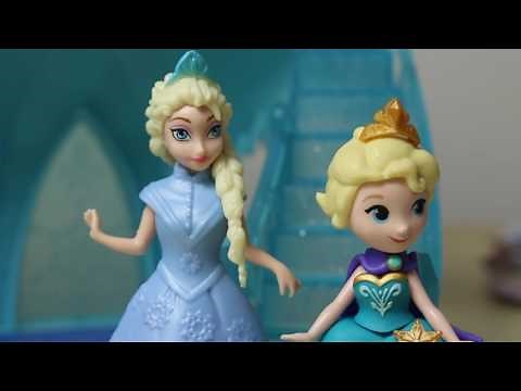 Frozen! Zamek Elsy & MagiClip Anna & Bałwan z Play Doh ☃️ Disney