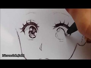 how to draw an anime manga girl only with a pen