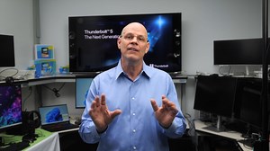 Feast your eyes on the FIRST prototype laptop and dock with built-in Thunderbolt™ 5, which offers up to 120 Gbps in bandwidth - that's 3 times the speed of Thunderbolt 4! The solution creators and gamers crave. Experience next-level visual immersion and productivity with products coming in 2024! Learn more: https://intel.ly/3riIiyq | Thunderbolt | Facebook