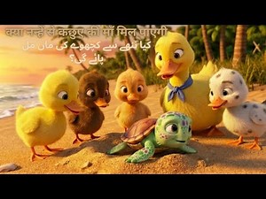 Duck Family Helps Baby Turtle 🐢🦆 | Emotional Kids Story | 3D Animation