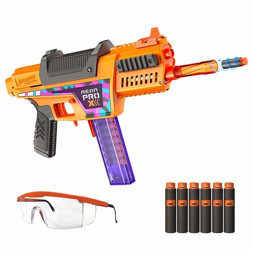 Adventure Force Tactical Strike Aeon Pro X Manual Pro Foam Dart Blaster, Shoots Half-Length Darts Up to 150ft with Accuracy Booster and Protective Eyewear, 14