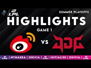 WBG vs JDG Highlights Game 1 | LPL Playoffs 2025 | Weibo Gaming vs JD Gaming by Onivia