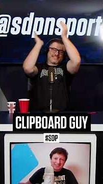 We had the ultimate draft expert on the show yesterday... and he brought the clipboard! 📋😅 #SDP
