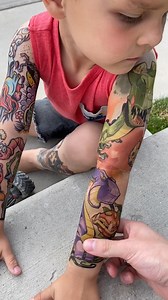 68K views | Make your kids entire week with these full sleeve temporary tattoos in their favorite designs! | Tony Ray Tattoos | Facebook