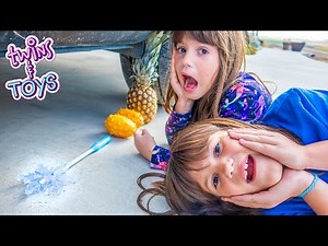 Kate and Lilly Crushing Soft and Crunchy Things - Fun Experiment!