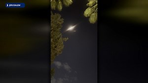 Military action lights up skies in Jerusalem, Israel
