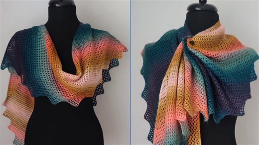Easy crochet scarf pattern – create a chic rectangular wrap for beginners!