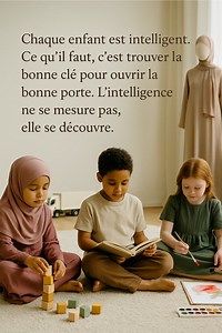 🧠✨ Tous les enfants sont intelligents. Mais chaque intelligence est différente : certains excellent avec les mots, d’autres avec les mains, le cœur ou l’imagination. 🎯 Le vrai défi, ce n’est pas de rendre un enfant intelligent… C’est de trouver la bonne méthode pour révéler son potentiel. Et ça, peu de gens savent vraiment le faire. 👉 Apprenons à observer, à écouter, à comprendre. Car derrière chaque enfant, se cache un génie… en attente d’être révélé. 💡🌱 #Éducation #Pédagogie #Motivation #