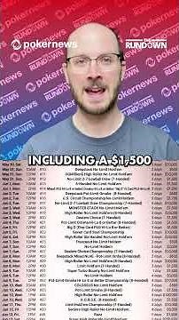 THE WSOP SCHEDULE IS LIVE! 👀 #wsop #pokernews