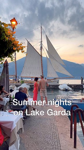 32K views · 865 reactions | Summer nights on Lake Garda: dinners on sailing ships, aperitifs by the lake, live music and lots of Italian atmosphere 壟 | Garda-outdoors | Facebook
