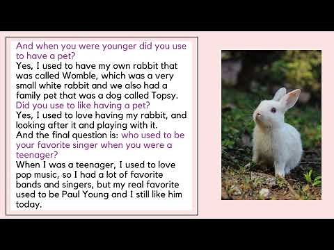 Real English Conversation Using USED TO Verb Form - Intermediate English Listening Practice B1/B2