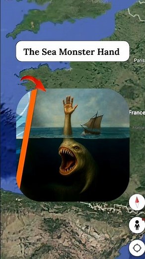The Sea Monster Hand Google Earth #viralshorts #shorts #google