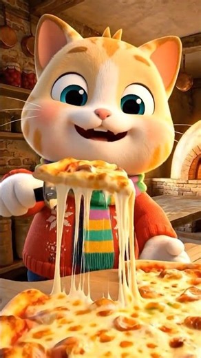 Ep16. 🍕 Cute Cat Makes SUPER Cheesy Pizza in Italy!