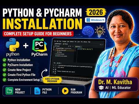 Install Python and PyCharm on Windows | Complete Beginner Tutorial
