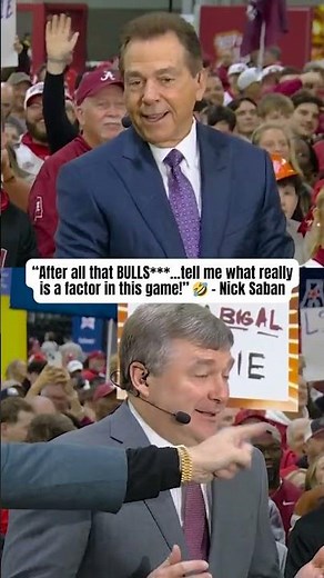 Saban is on one in Atlanta 😅