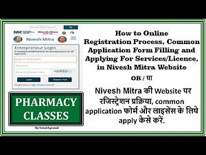 online registration process, Common Application form and apply for licence on Nivesh Mitra website