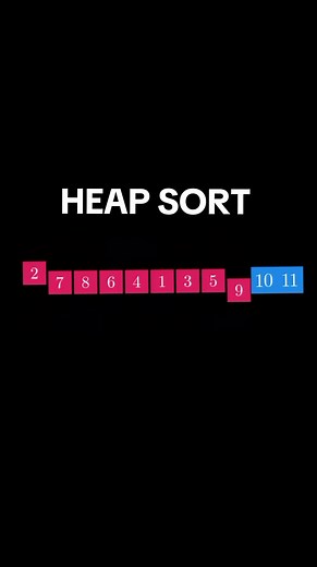 Heap Sort Algorithm #vizualizedsorting #algorithm #programming #programming #code #computerscience #satisfyingvideos #sort #sorting #heapsort