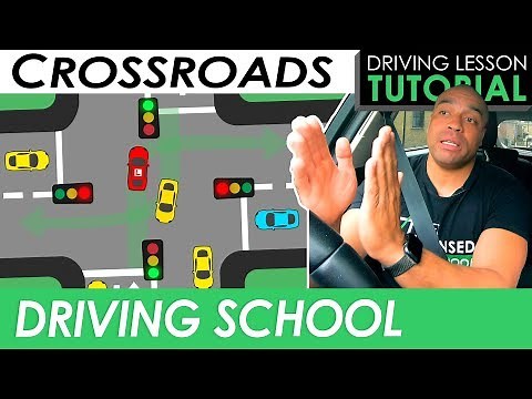 Advanced Crossroads; Turning Right at Traffic Lights | Driving Tutorial