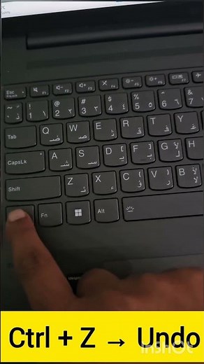 Undo Mistakes Instantly 🔄 | Ctrl + Z. Ctrl + Z – Go One Step Back ⚡💻