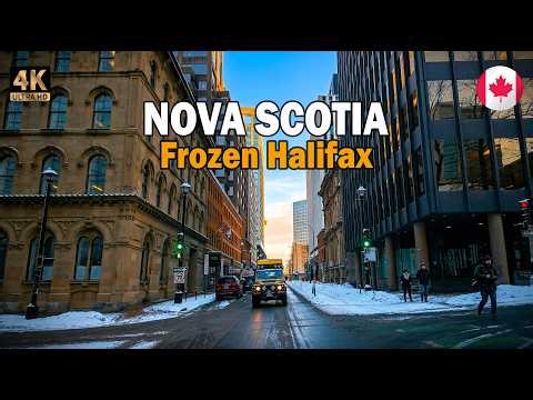 Driving Tour 4K Video 🌨️ | You’ve Never Seen Halifax Like This | Halifax Nova Scotia 🇨🇦