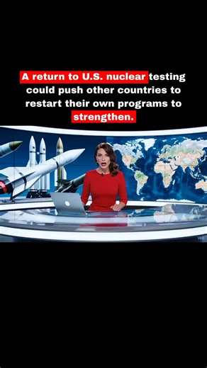 A return to U.S. nuclear testing could push other countries to restart their own programs to strengthen their military power. #gaza #iran #donaldtrumpteam #war #israele #iranvsisrael #usa #ukraine #russia #ukrainevsrussia #palestine #UK #internationalnews #globalnews #Trump #war #UnitedStates #News #Diplomacy #latestnews | Headlines360
