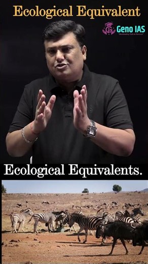 🌍 What Is Ecological Equivalent? 🤔 UPSC Ecology Explained in Seconds! #Shorts