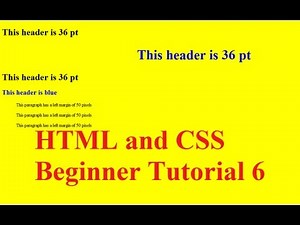HTML and CSS Beginner Tutorial 6 : Intro to CSS and Applying Styles